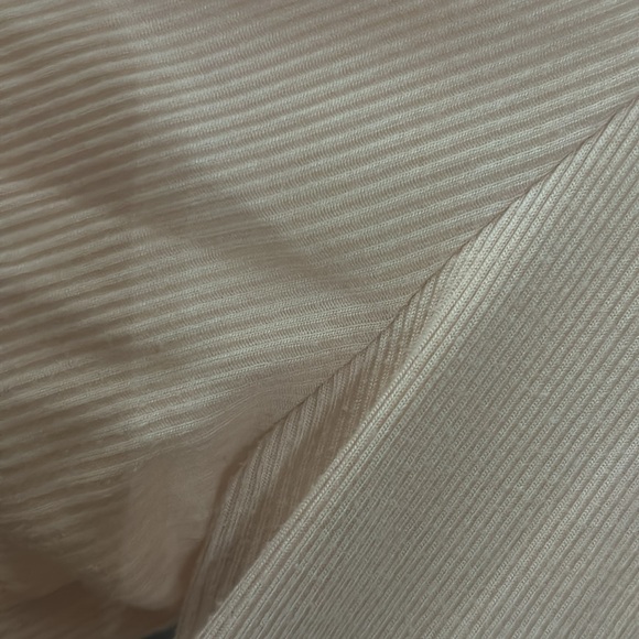 EUC DKNY Cardigan Duster Ribbed Knit Long Sleeves Pockets Blush Pink XL - Picture 6 of 6